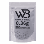WB 精密研磨 0.36g-0.43g 純淨白 重量彈 6mm BB彈 1kg/包