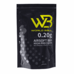 WB 精密研磨 0.20g / 0.25g 黑色 6mm BB彈 1kg/包