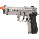 WE 六邊形蜂巢版 M92A1 全金屬 後座力氣槍手槍（銀色）