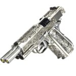 WE 全金屬 雙管 雕花1911 重型後座力氣槍手槍：圖片 4