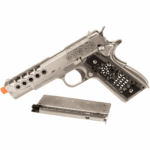 WE 1911 六角切割 蜂巢版 二代 反吹後座力瓦斯氣槍手槍（銀色）：圖片 6